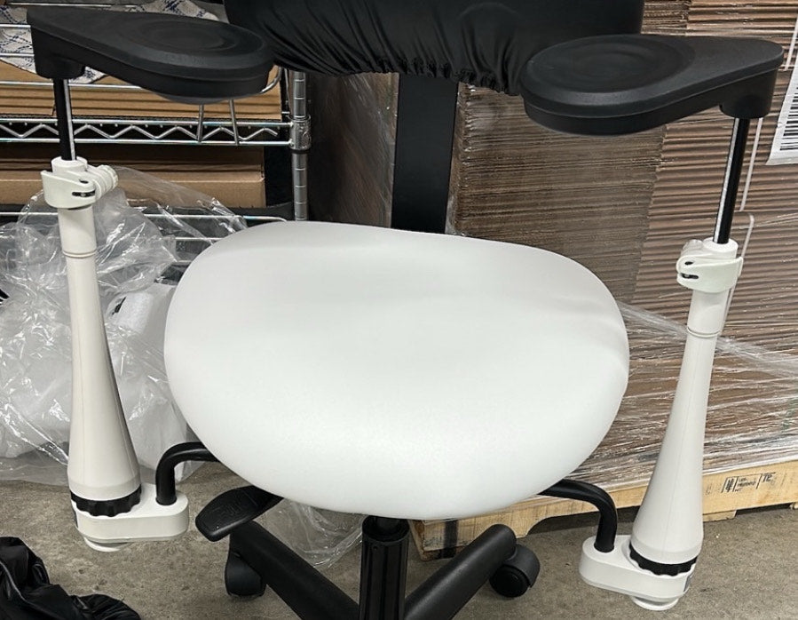 Posiflex Arm Supports ***IN STOCK *** OFF WHITE AND BLACK TWO TONED COLOR